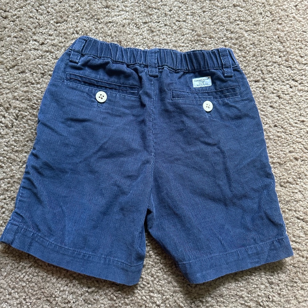 Vineyard Vines boys corduroy summer shorts. Navy blue. Great condition.